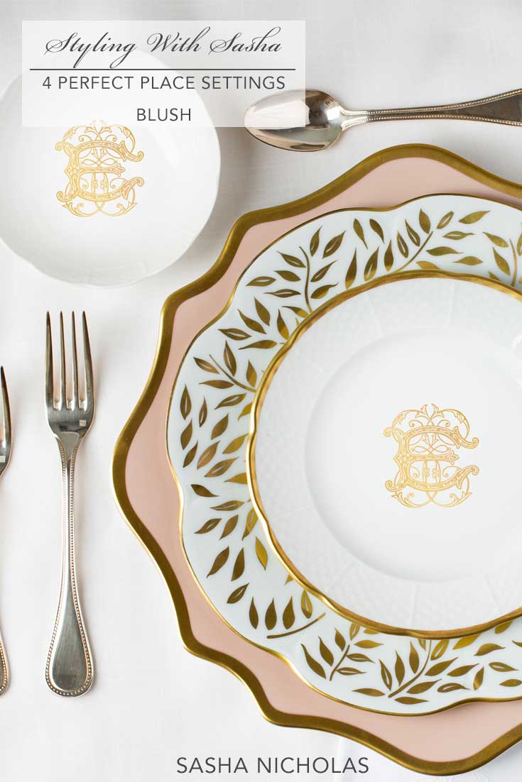 Styling With Sasha - 4 Perfect Place Settings - Blush