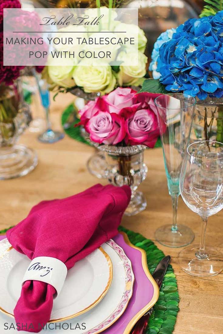 Making Your Tablescape Pop with Color And My Blush Events