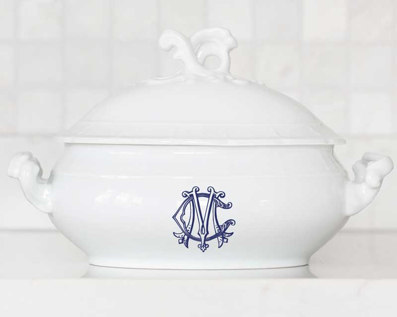 Introducing Our Monogrammed Tureen!