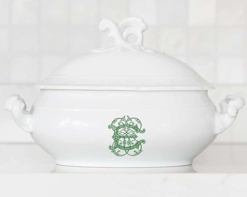 Introducing Our Monogrammed Tureen!